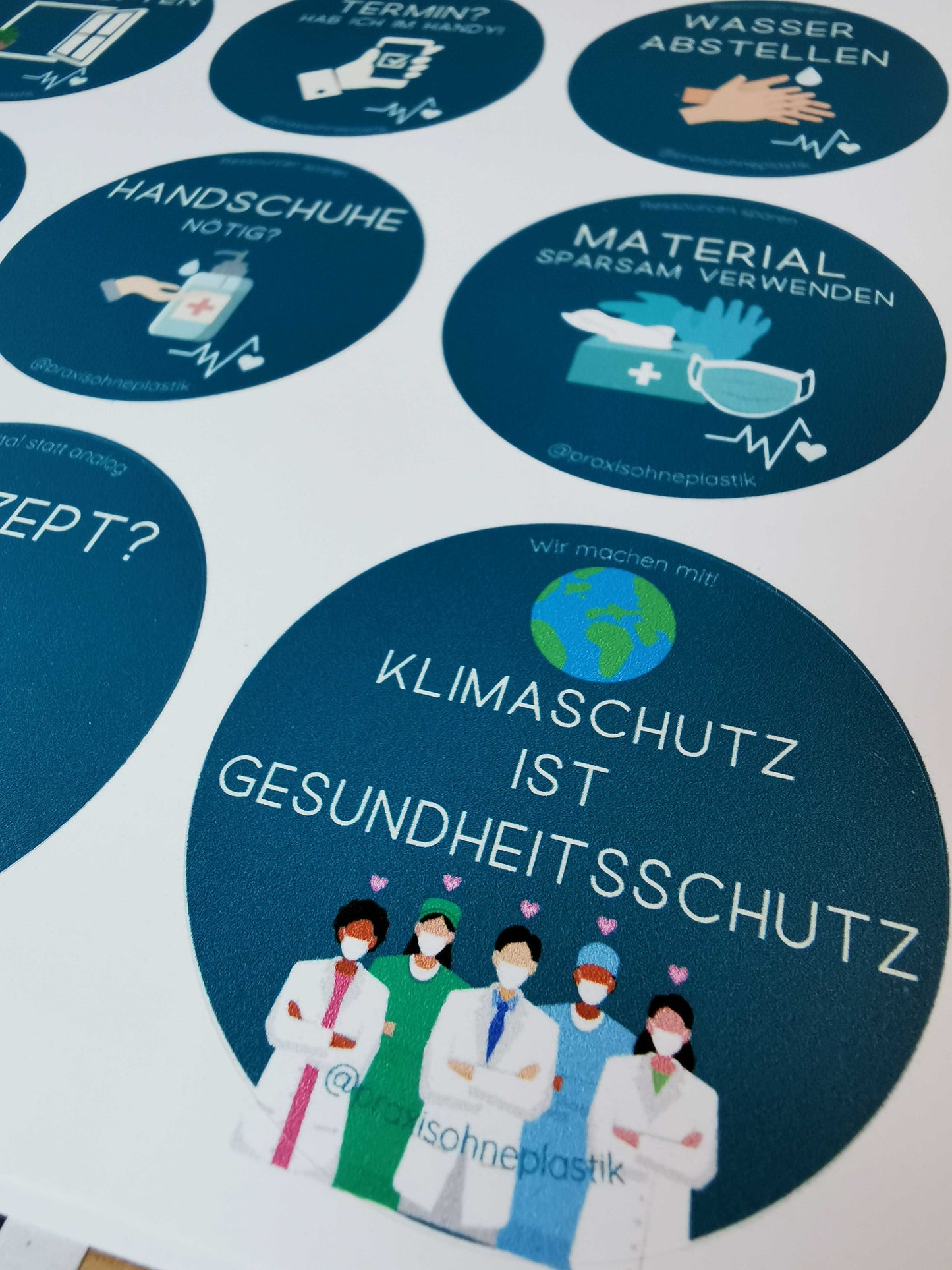 Nachhaltigkeits Memo-Sticker